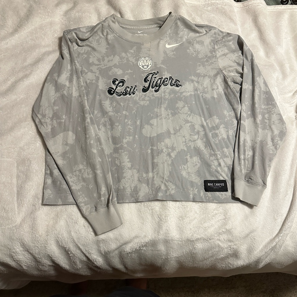 Nike Gray Loose Fit Long Sleeve